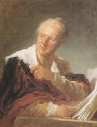 Jean Honore Fragonard Portrait of Diderot (mk05) china oil painting reproduction